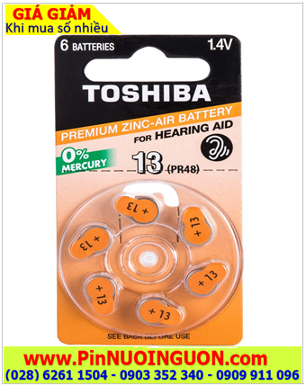 Toshiba ZA13 _Pin số 13; Pin máy trợ thính Toshiba ZA13 _Pin số 13; Pin máy điếc Toshiba ZA13 _Pin số 13